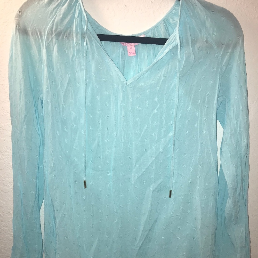 Lilly Pulitzer Light Blue Top